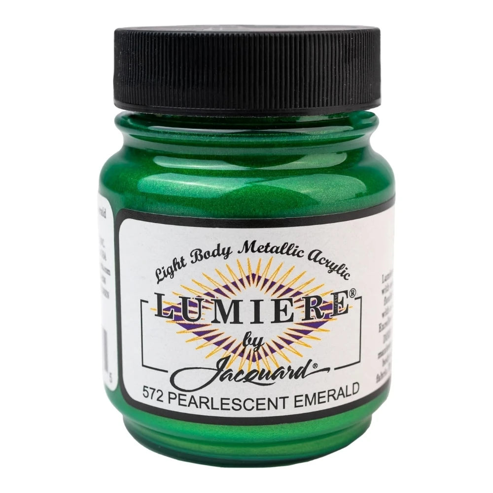 Jacquard Lumiere Akrilik Boya 66ml Pearlescent Emerald 572