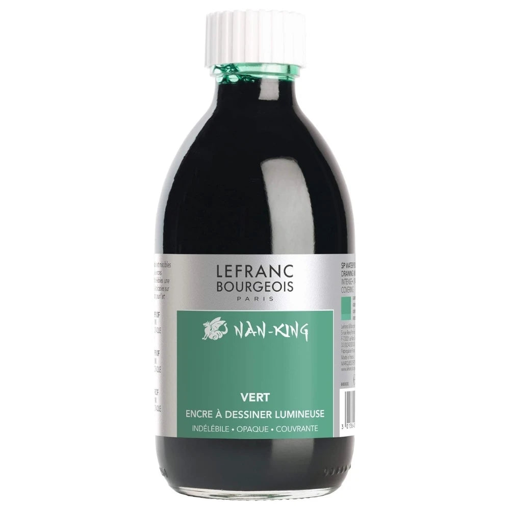 Lefranc Bourgeois Nan-King Çizim Mürekkebi 250ml Green 501