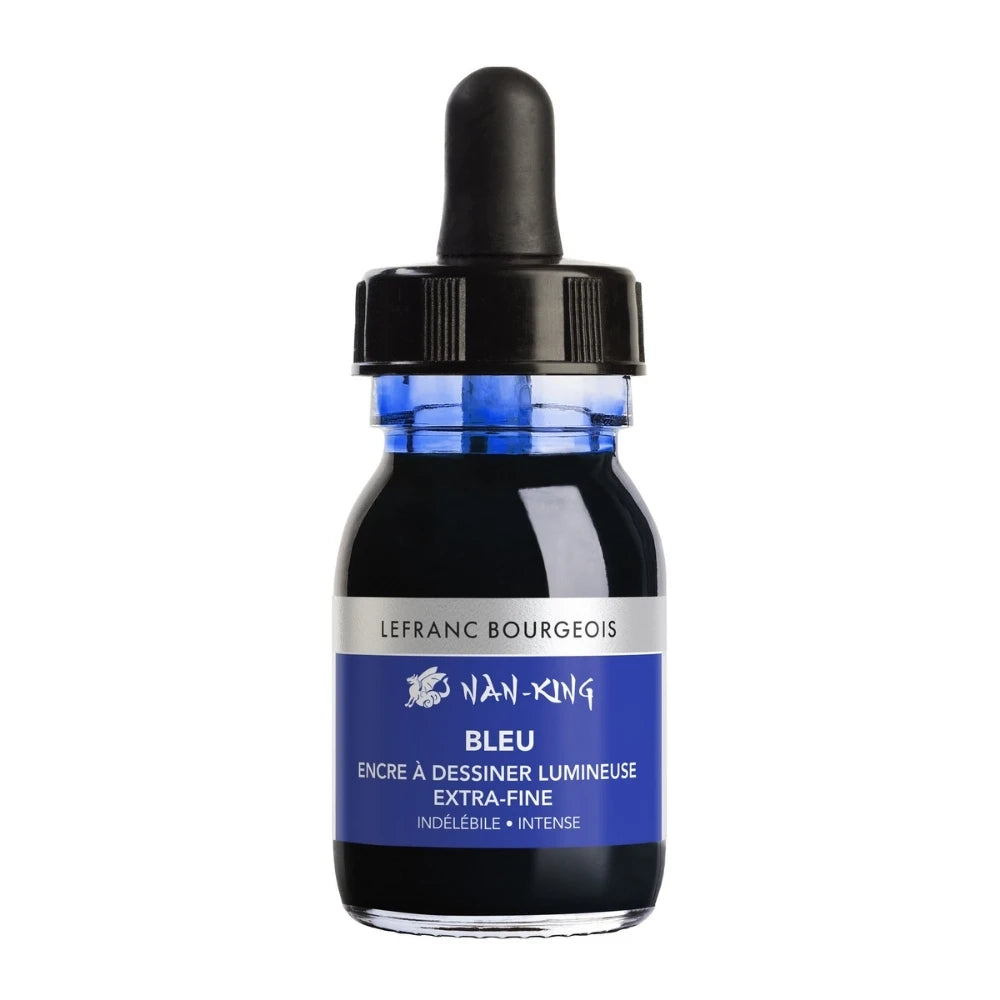 Lefranc Bourgeois Nan-King Çizim Mürekkebi 30ml Blue 025