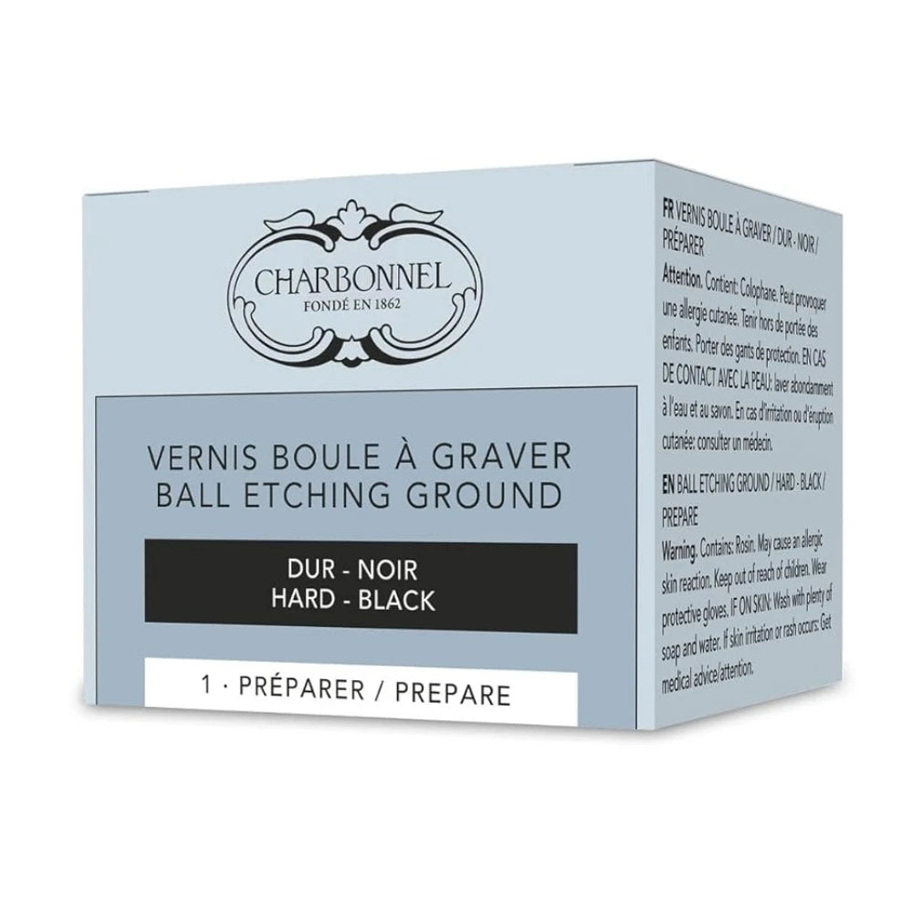 Lefranc Bourgeois Charbonnel Gravür Zemin Topu Siyah Sert