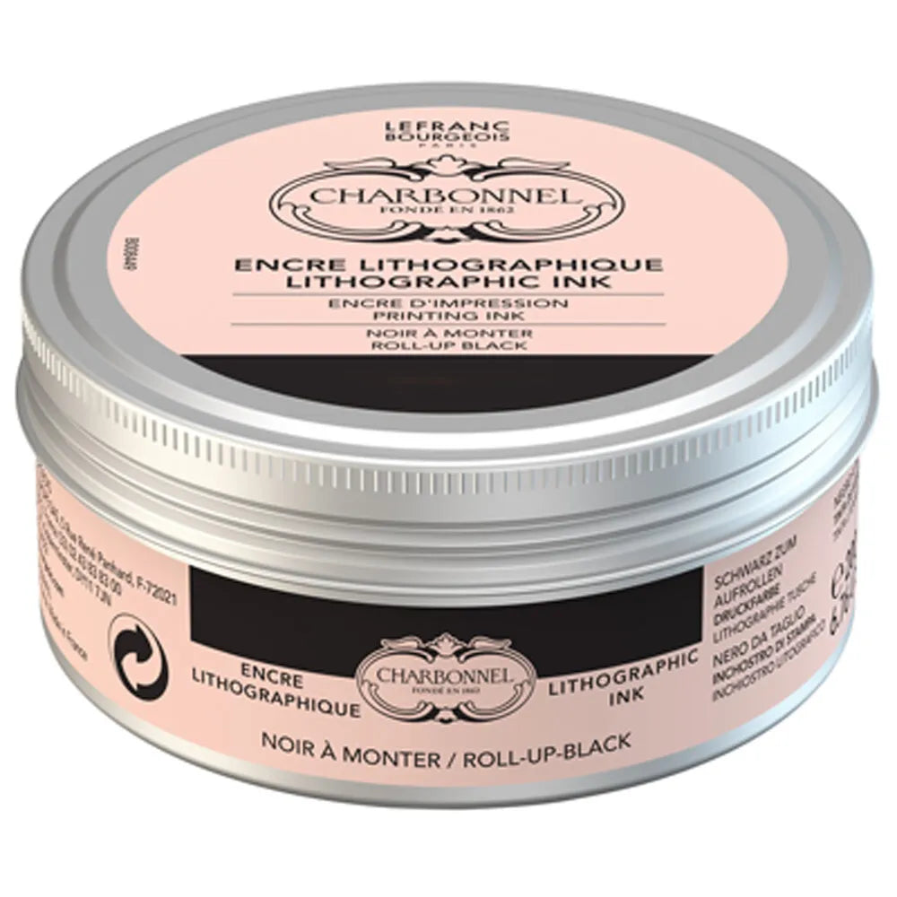Lefranc Bourgeois Charbonnel Litho Ink Roll Up (Kurumayan Litografi Mürekkebi) 200ml Siyah