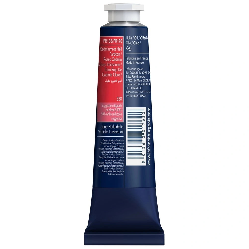 Lefranc Bourgeois Fine Yağlı Boya 40ml Cadmium Red Light