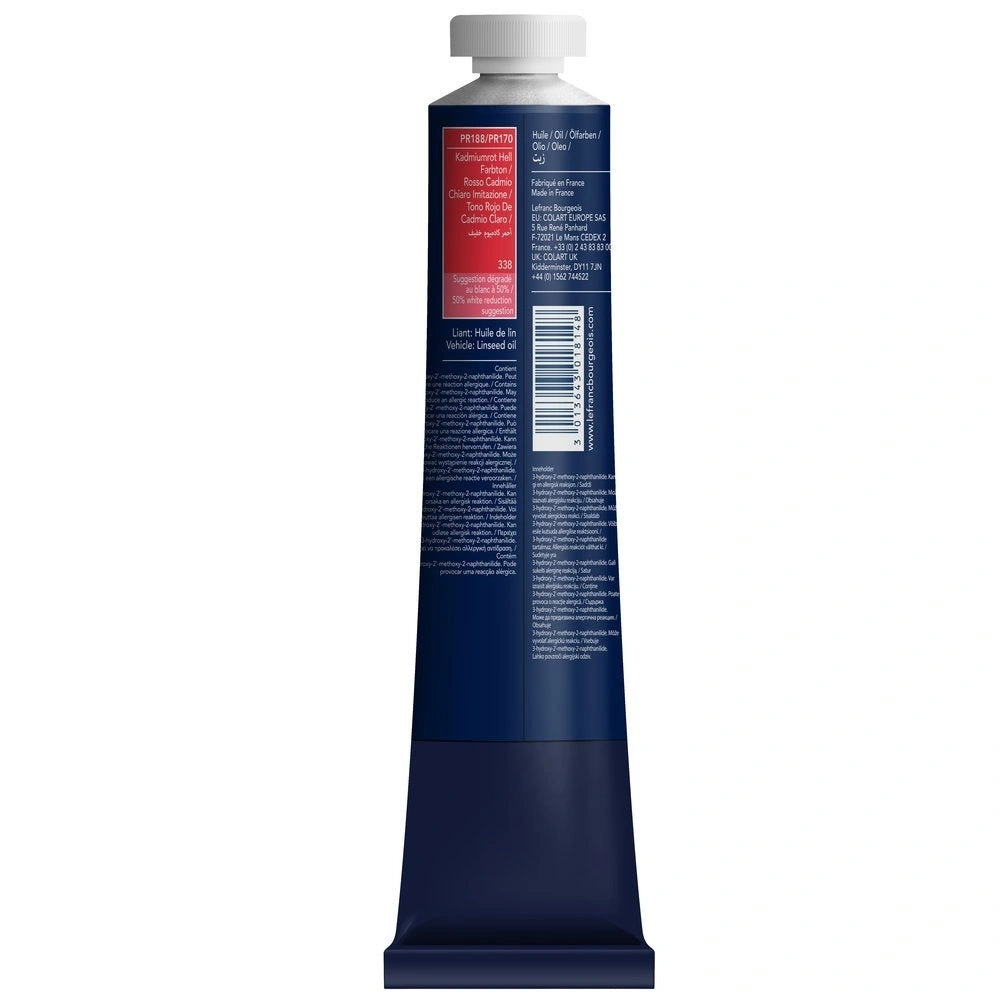 Lefranc Bourgeois Fine Yağlı Boya 200ml Cadmium Red Light