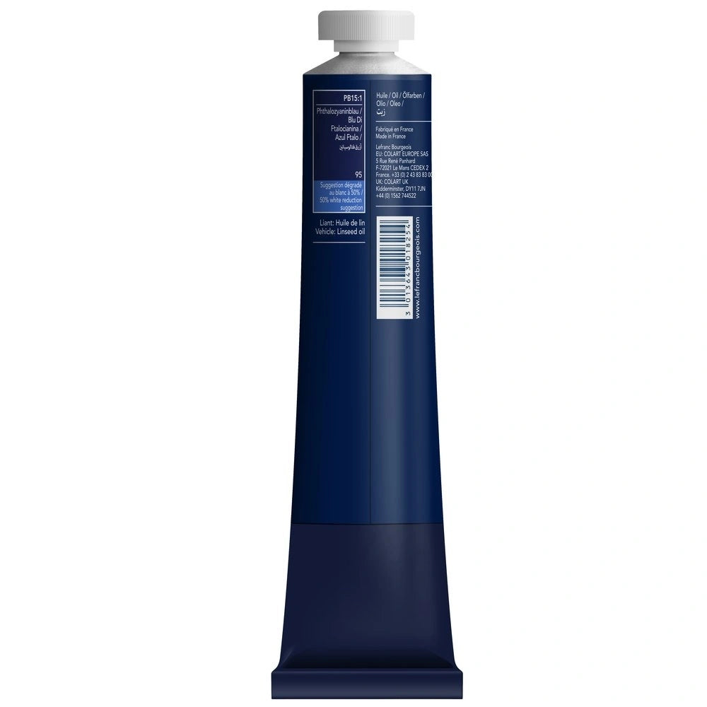 Lefranc Bourgeois Fine Yağlı Boya 200ml Phthalocyanine Blue