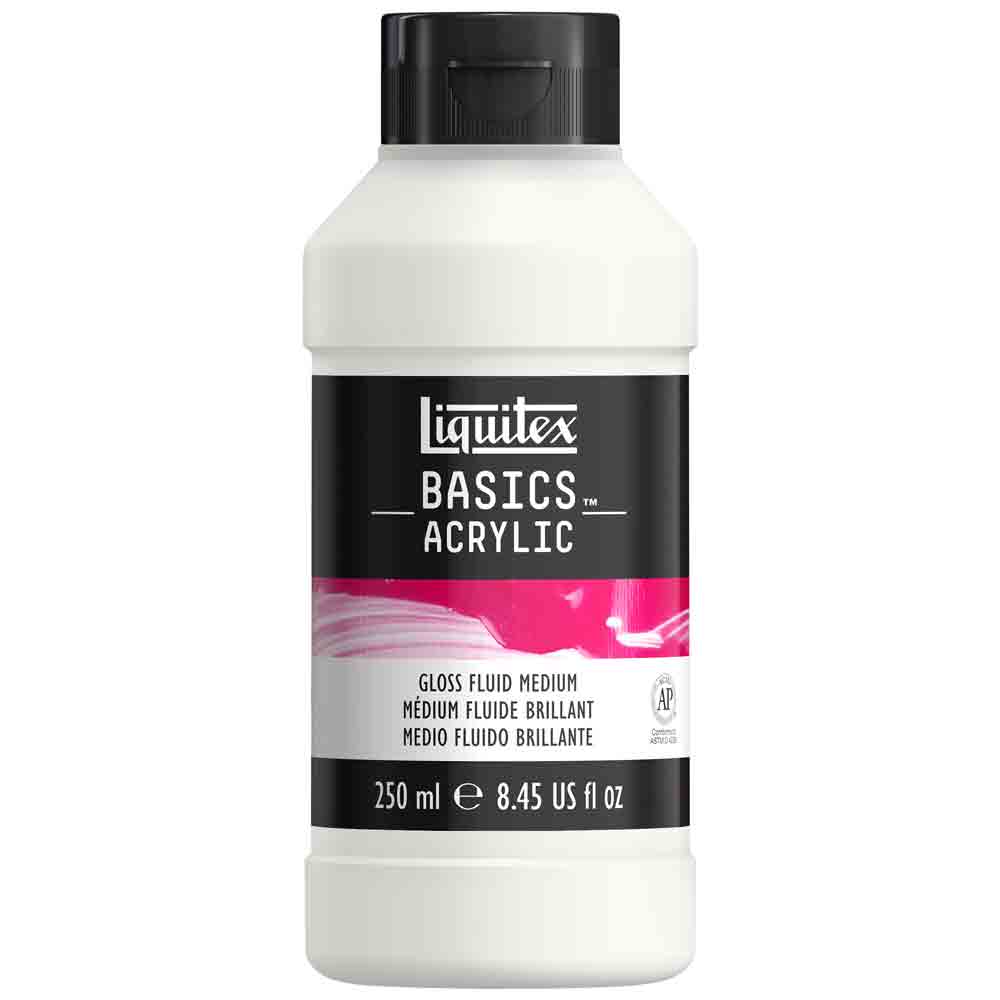 Liquitex Basics Acrylic Gloss Gel Medium 250ml