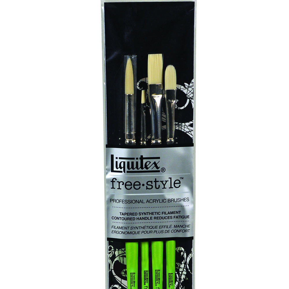 Liquitex Professional Artists' Free Style 4x Fırça Seti Geleneksel