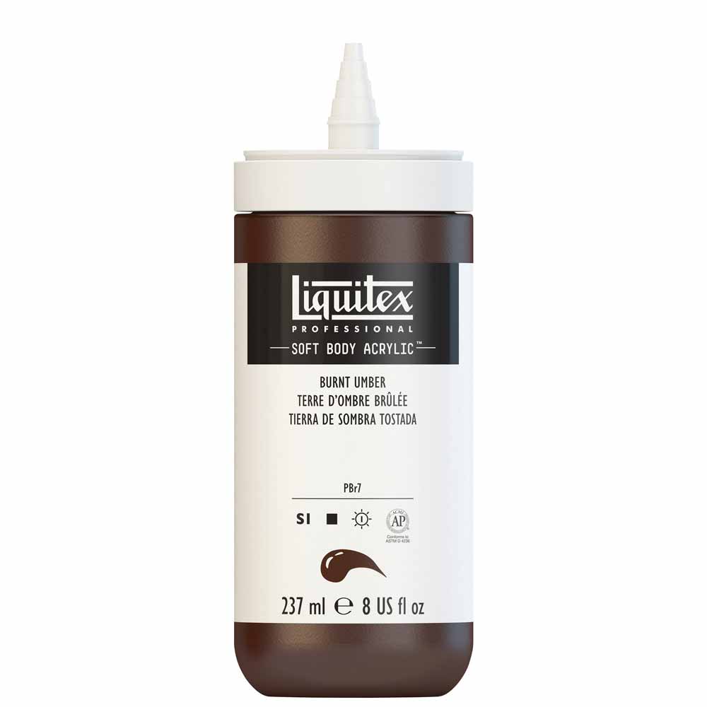 Liquitex Professional Soft Body Akrilik Boya 237ml Burnt Umber 128 S1