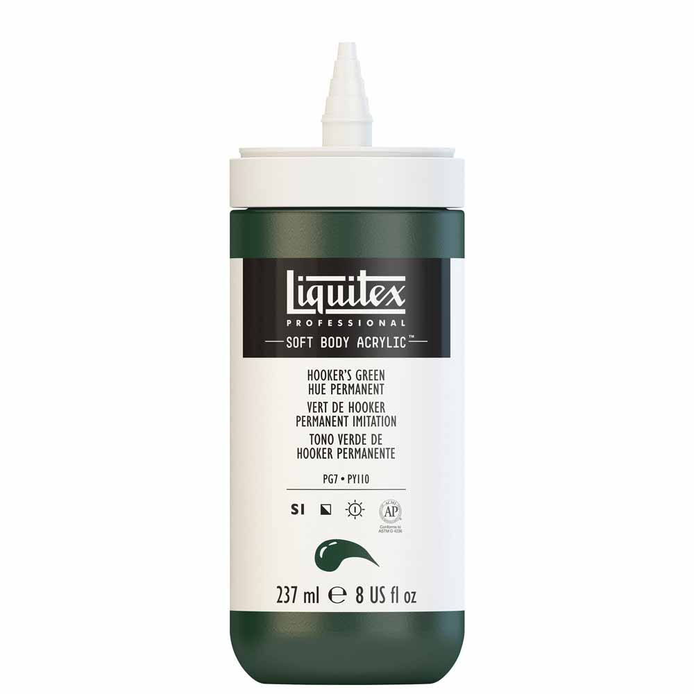 Liquitex Professional Soft Body Akrilik Boya 237ml Hooker’s Green Hue Permanent 224 S1