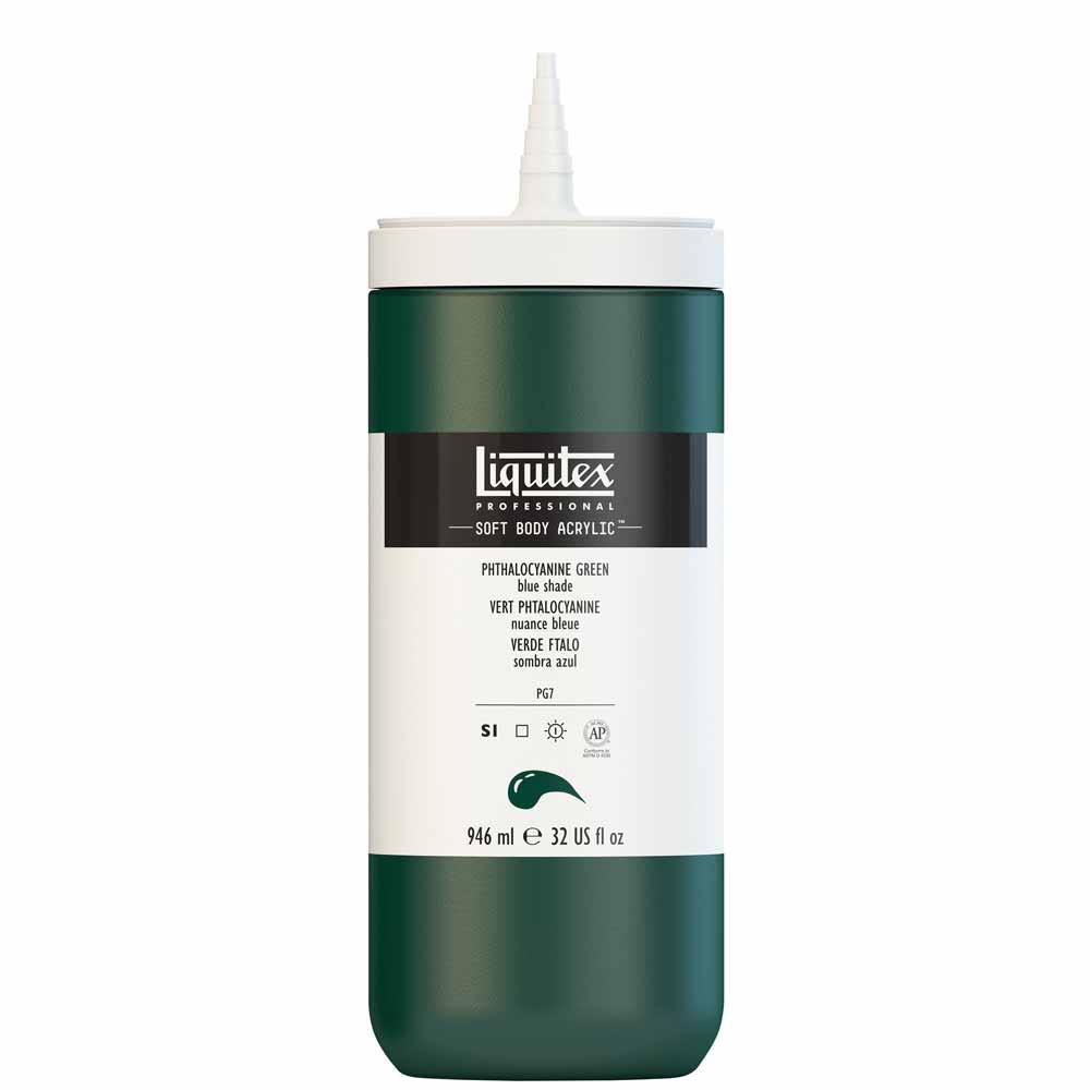 Liquitex Professional Soft Body Akrilik Boya 946ml Phthalocyanine Green Blue Shade 317 S1