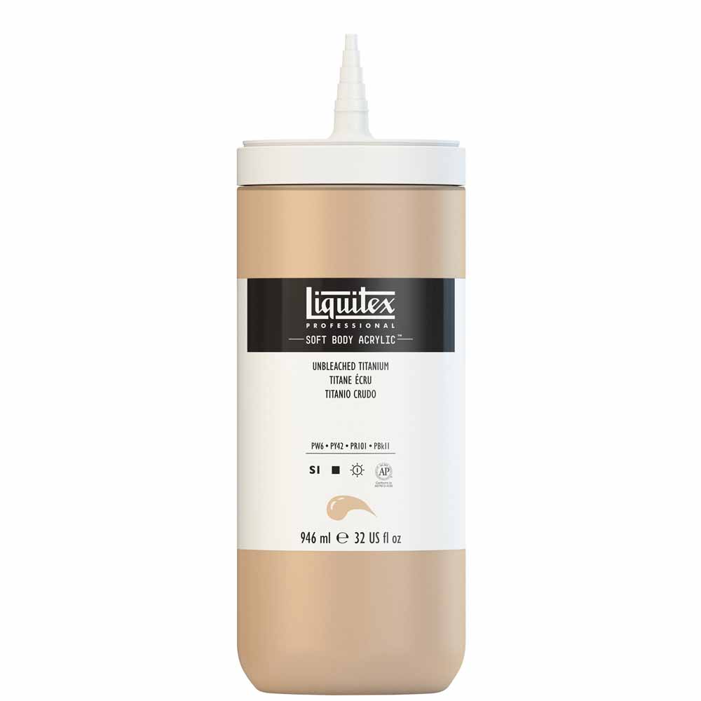 Liquitex Professional Soft Body Akrilik Boya 946ml Unbleached Titanium 434 S1