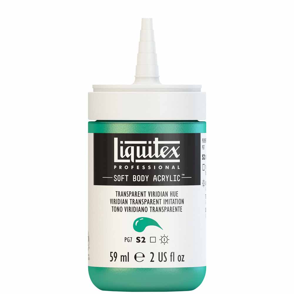 Liquitex Professional Soft Body Akrilik Boya 59ml Transparent Viridian Hue 327 S2