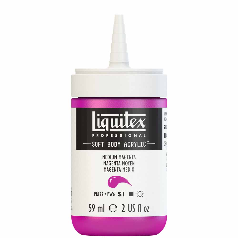 Liquitex Professional Soft Body Akrilik Boya 59ml Medium Magenta 500 S1