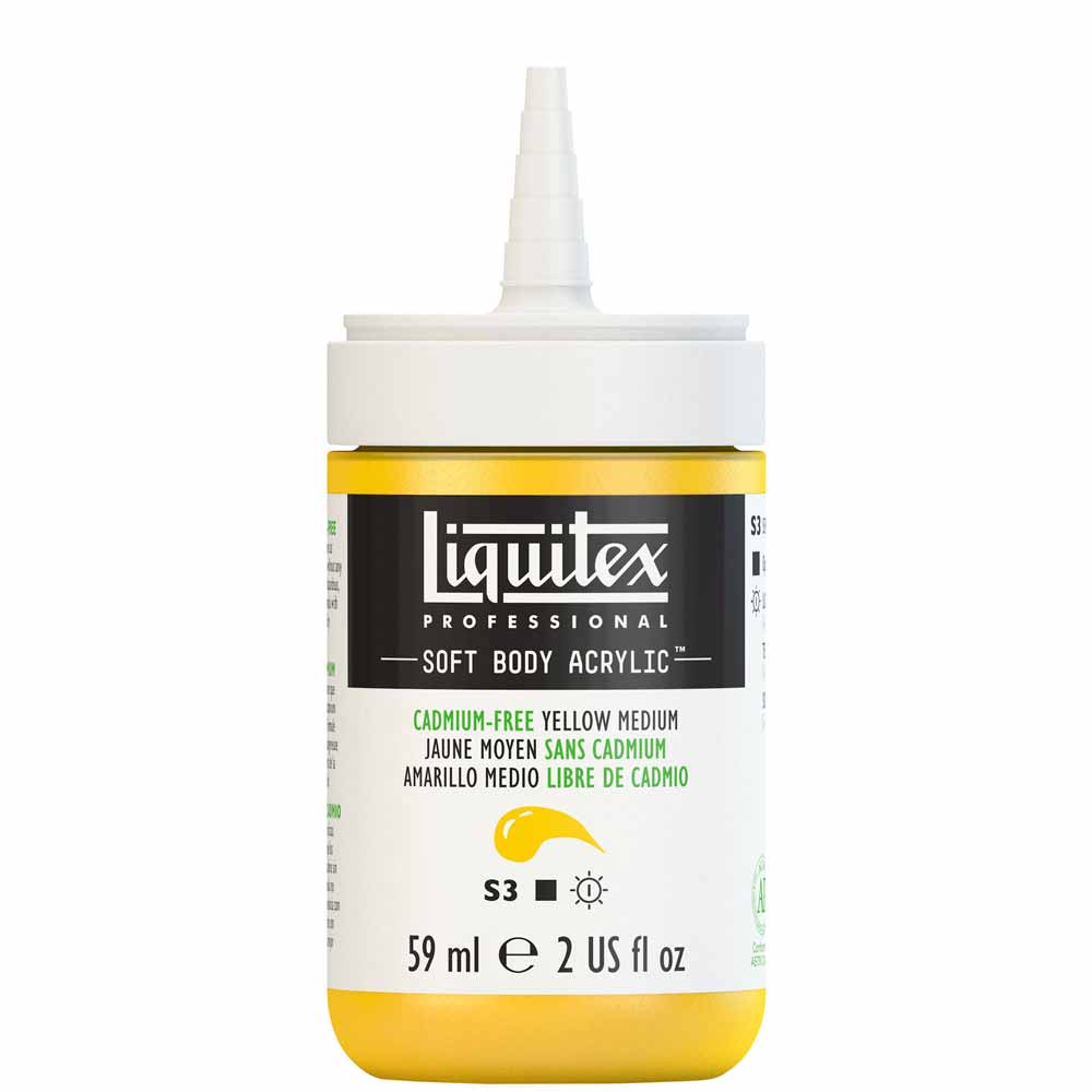 Liquitex Professional Soft Body Akrilik Boya 59ml Cadmium-Free Yellow Medium 890 S3