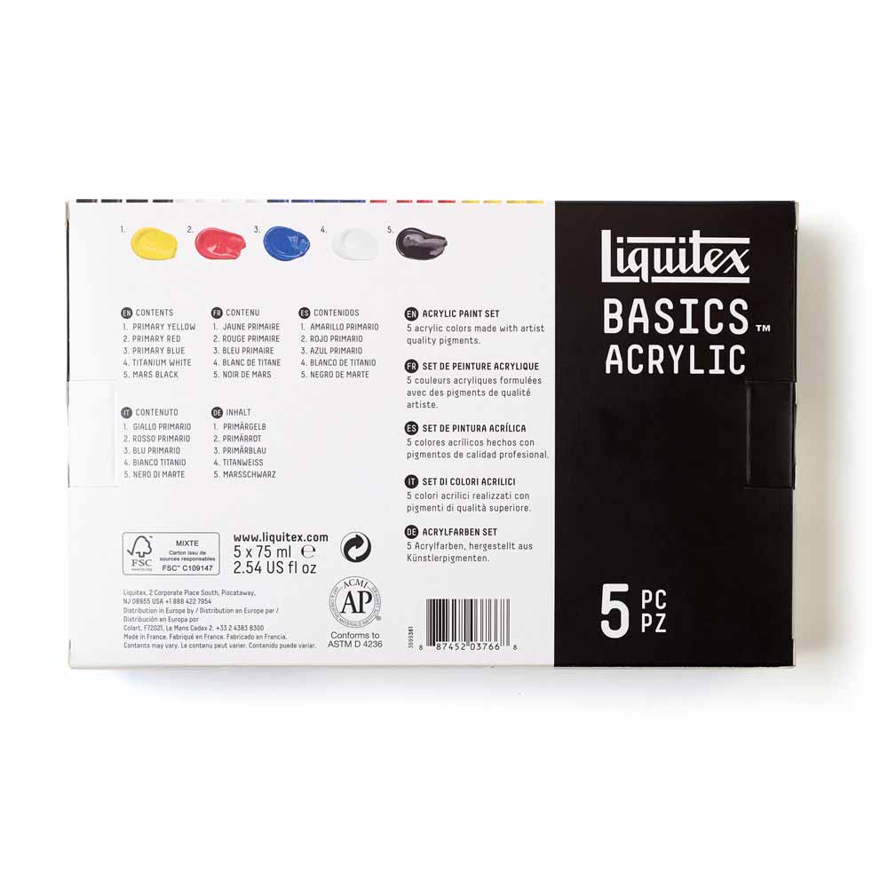 Liquitex Basics Akrilik Boya Seti 5x75ml