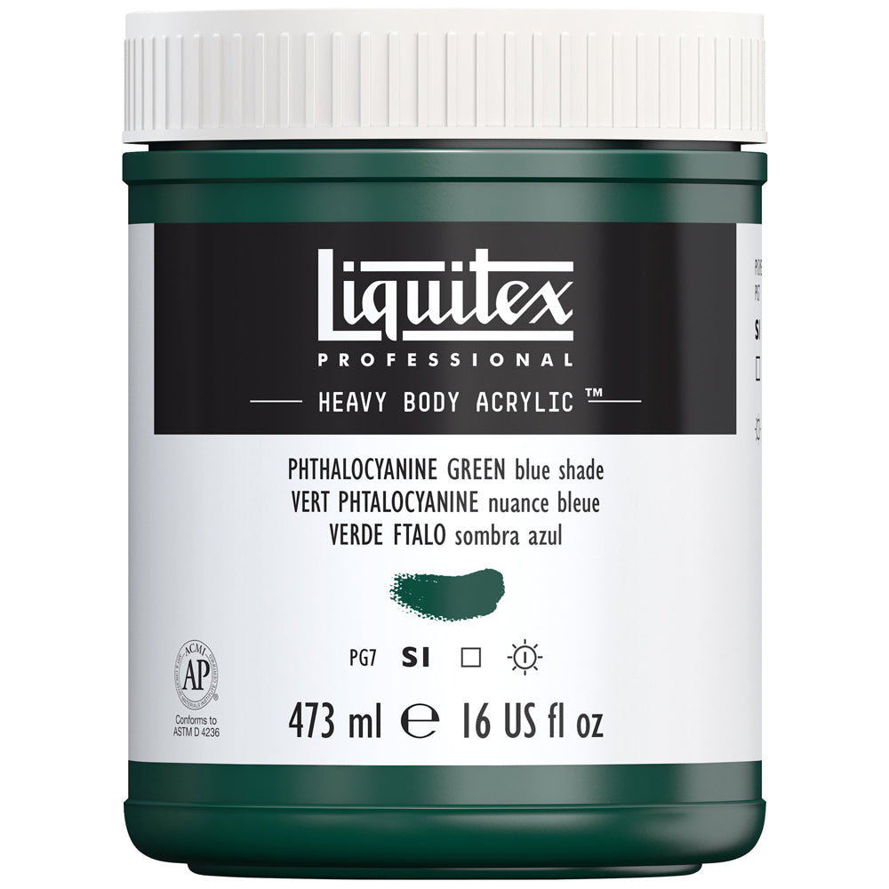 Liquitex Professional Heavy Body Akrilik Boya 473ml Phthalocyanine Green Blue Shade 317 S1