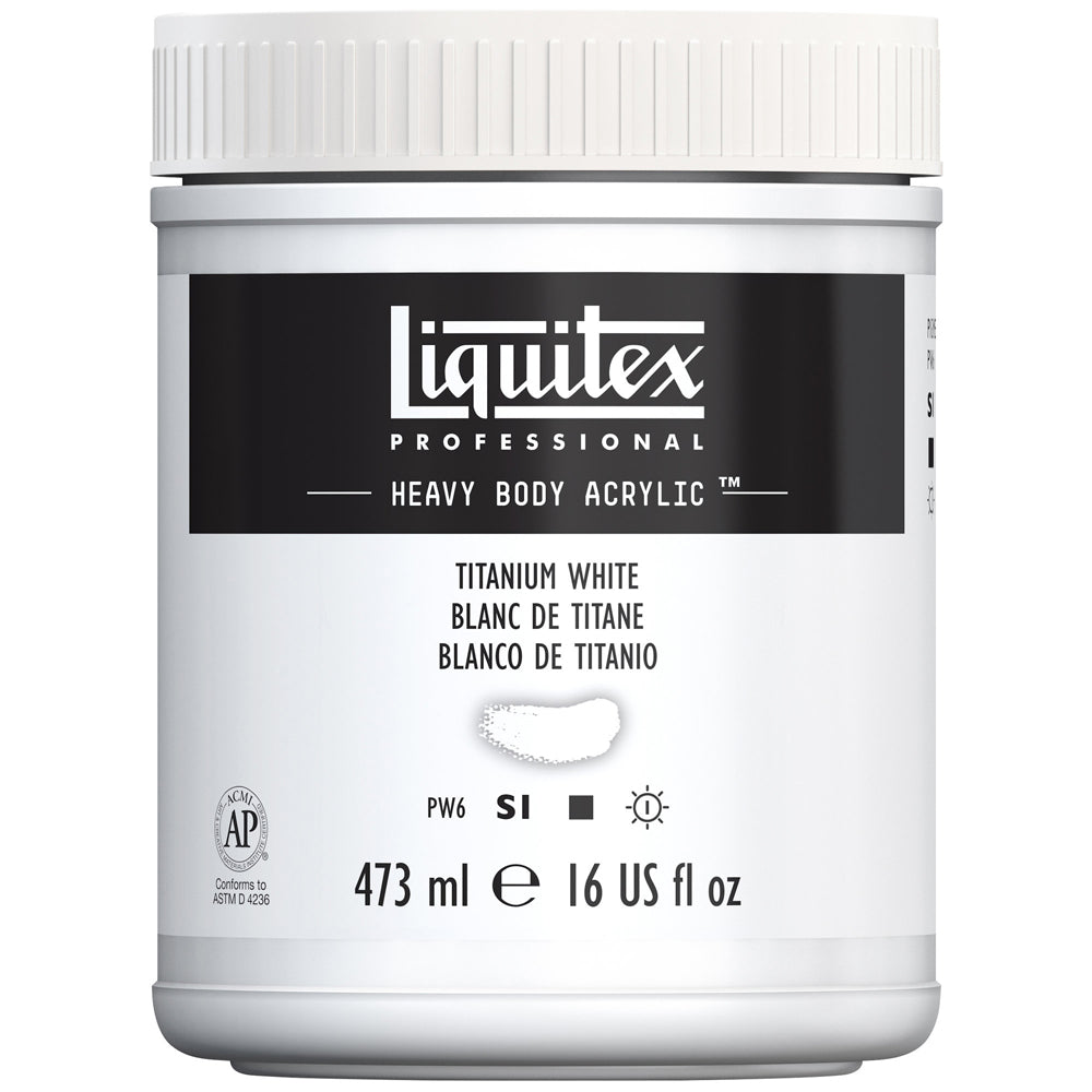 Liquitex Professional Heavy Body Akrilik Boya 473ml Titanium White 432 S1