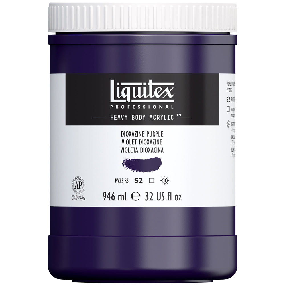 Liquitex Professional Heavy Body Akrilik Boya 946ml Dioxazine Purple 186 S2