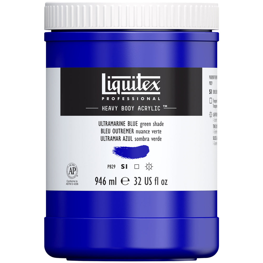 Liquitex Professional Heavy Body Akrilik Boya 946ml Ultramarine Blue Green Shade 380 S1