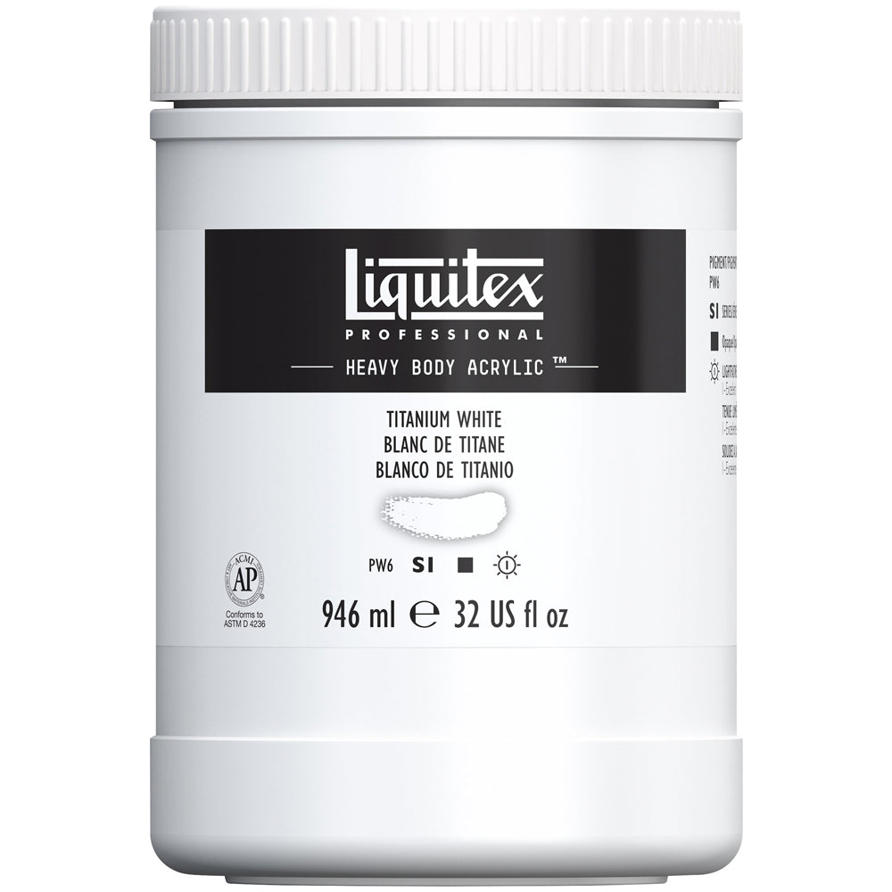 Liquitex Professional Heavy Body Akrilik Boya 946ml Titanium White 432 S1