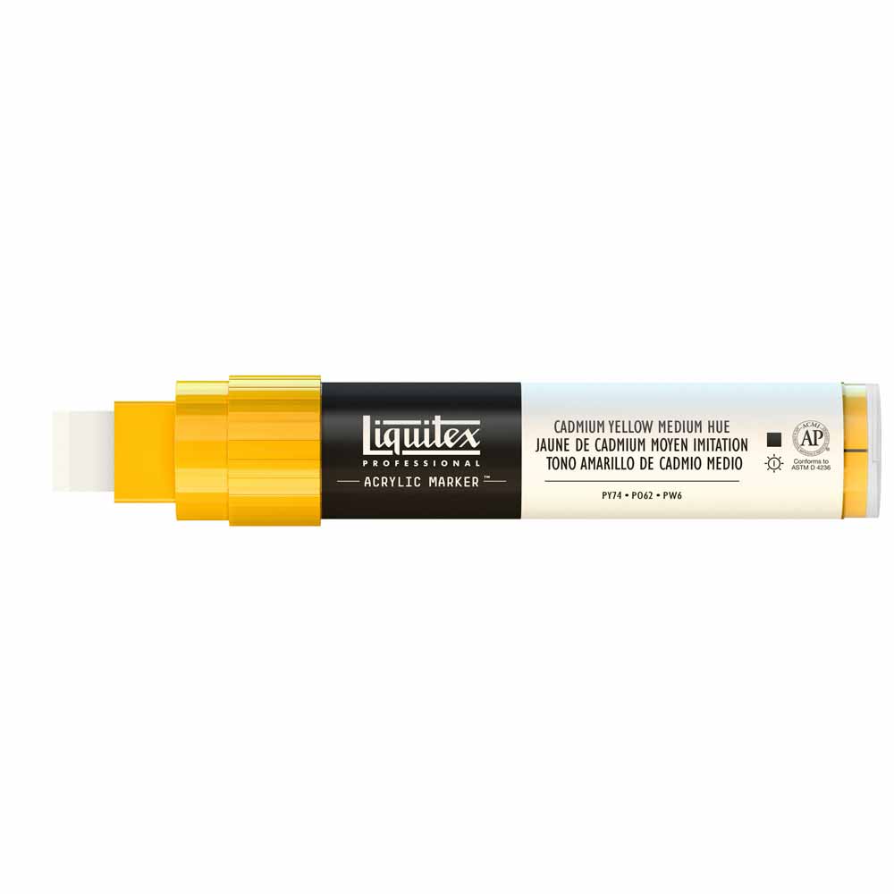 Liquitex Professional Akrilik Markör Kesik Uç 15mm Cadmium Yellow Medium Hue 830