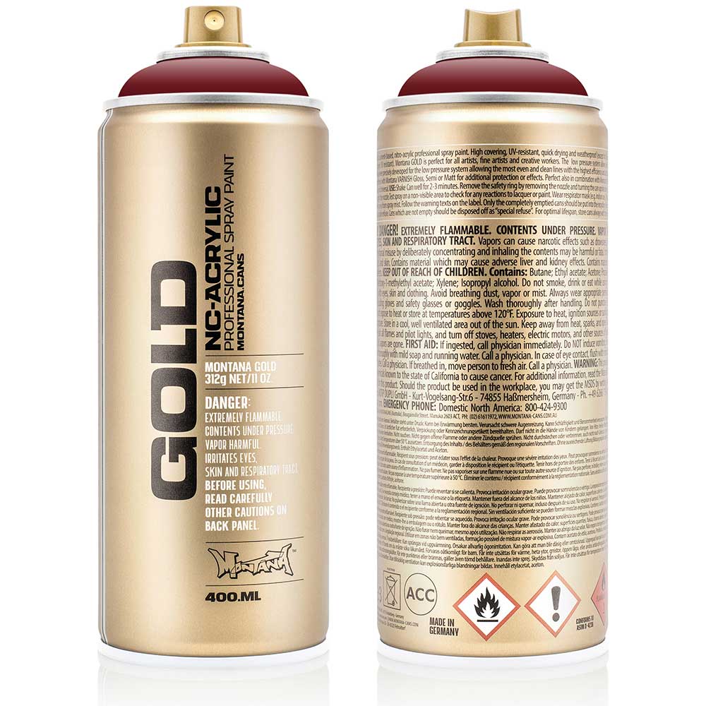 Montana Gold Akrilik Sprey Boya 400ml Royal Red 3060