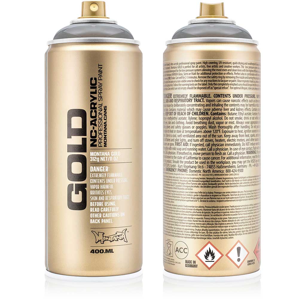 Montana Gold Akrilik Sprey Boya 400ml Transparent Black T9000