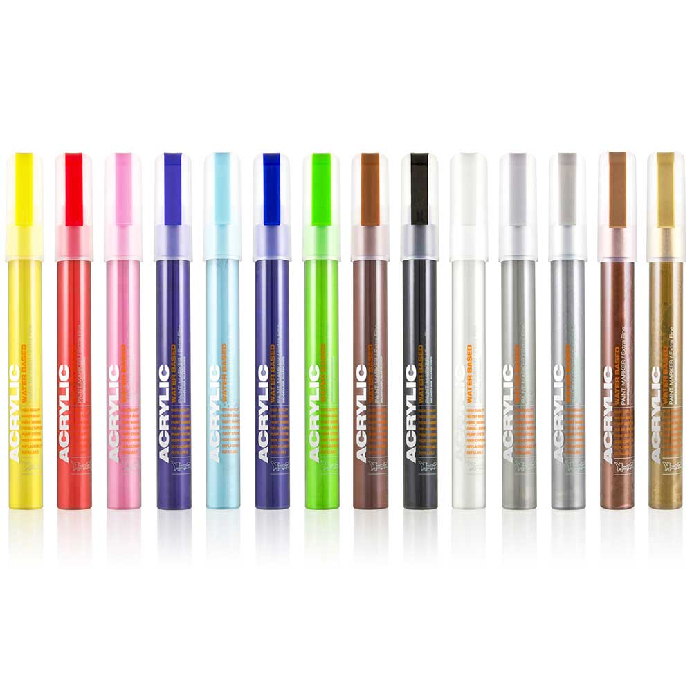 Montana Akrilik Markör Extra İnce Uç 0.7mm Shock Blue Light S5000