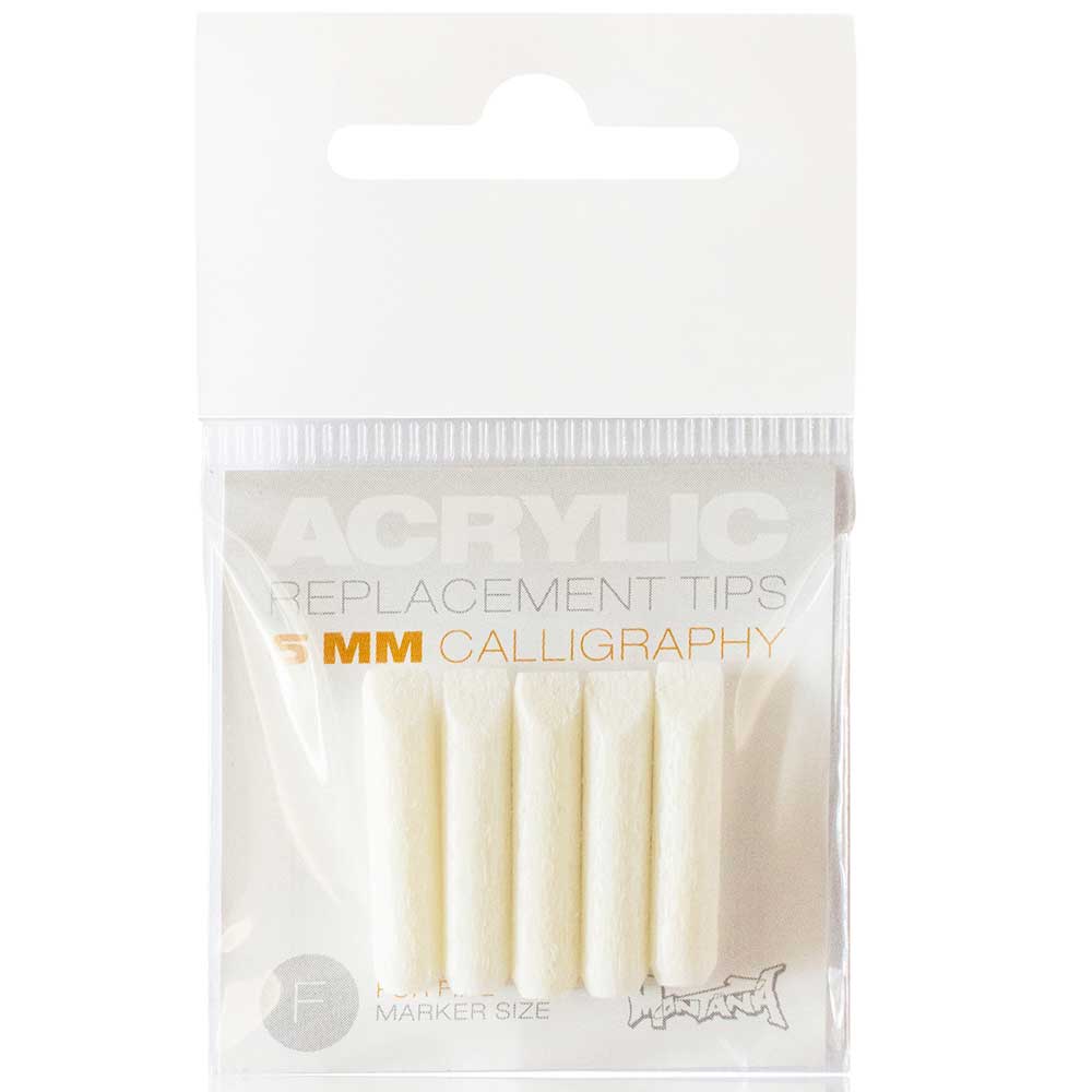 Montana Akrilik Markör İçin Yedek Kaligrafi Ucu 5mm (5'li Set)