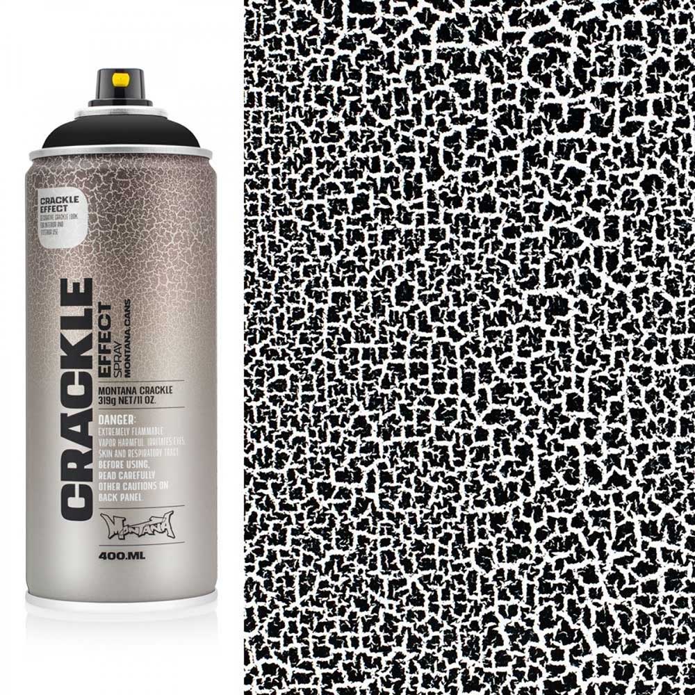 Montana Effect Crackle Sprey Boya 400ml Traffic Black (RAL 9017) EC9017