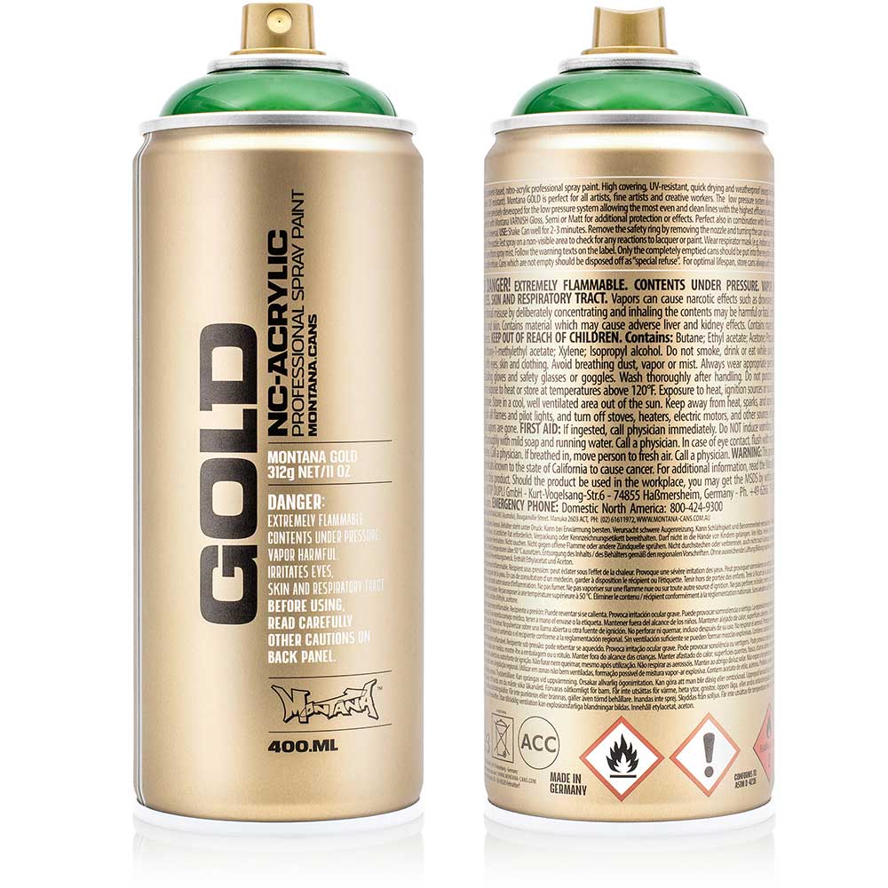 Montana Gold Akrilik Sprey Boya 400ml Transparent Smaragd Green T6070