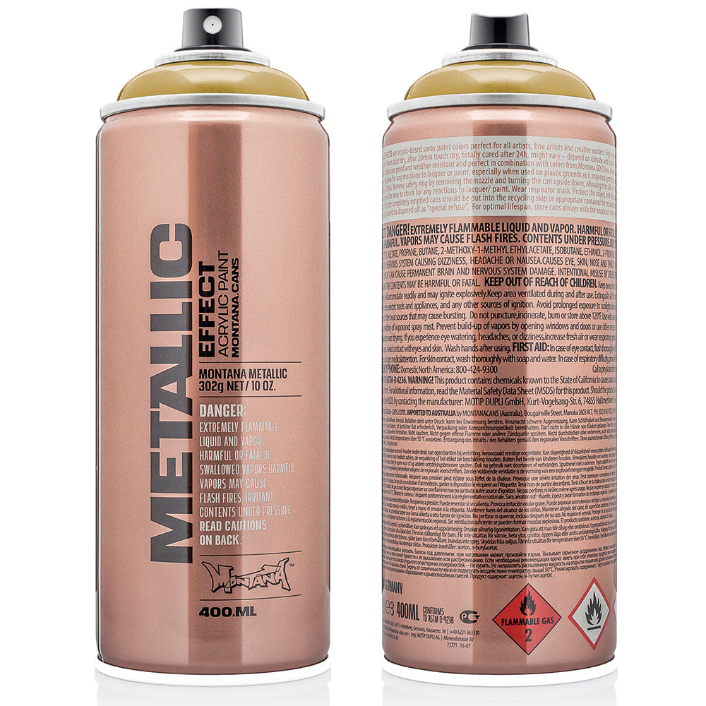 Montana Effect Metallic Sprey Boya 400ml Aztec Gold EMC1030