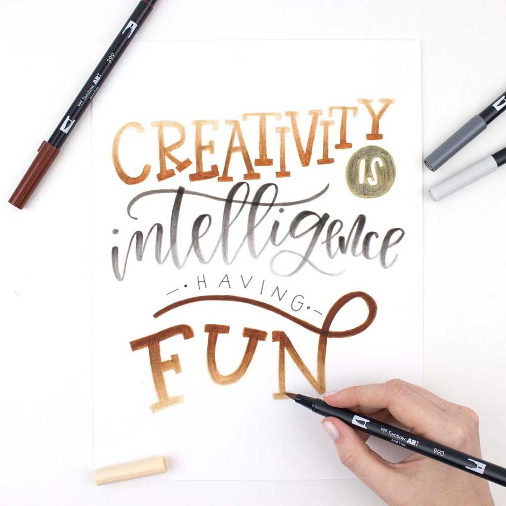 Tombow AB-T Dual Brush Pen Neutral (Nötr Renkler) 20'li Set