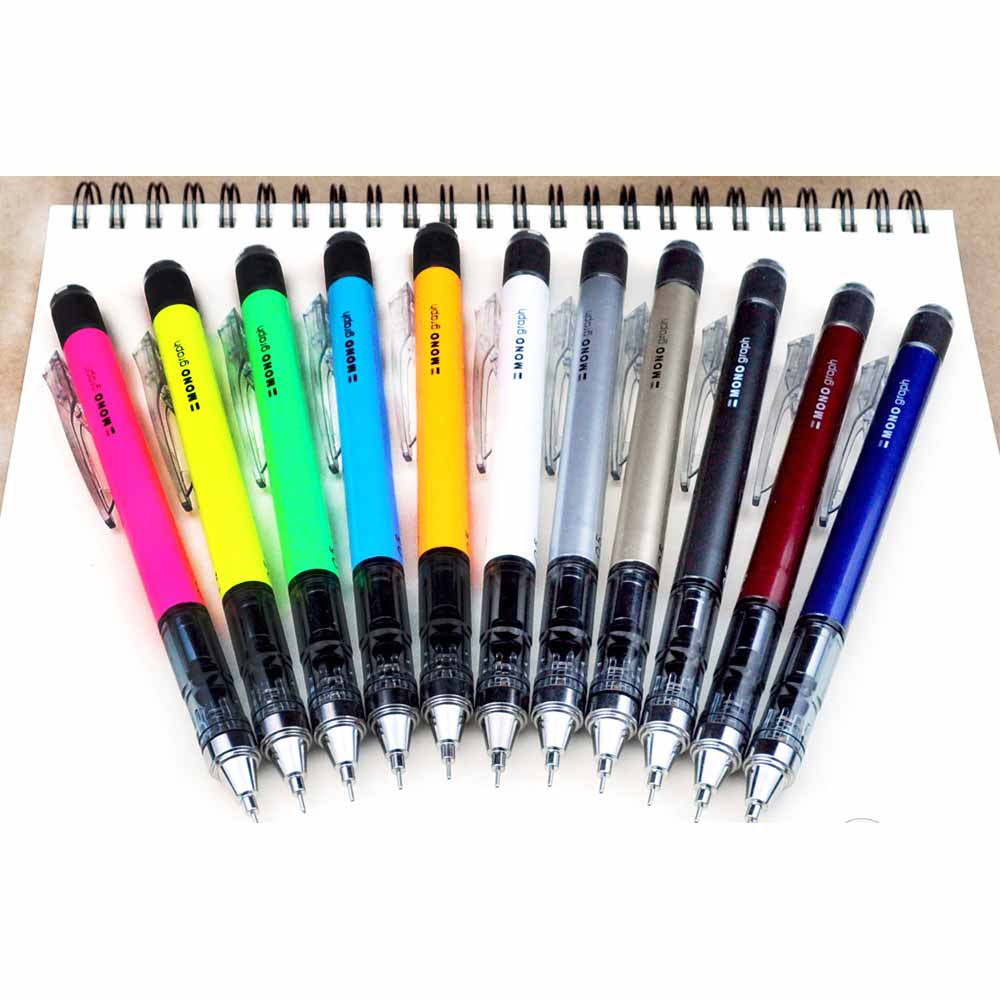 Tombow MONO Graph Metal Mekanik Kurşun Kalem 0.5mm Kurşun (Blisterli)