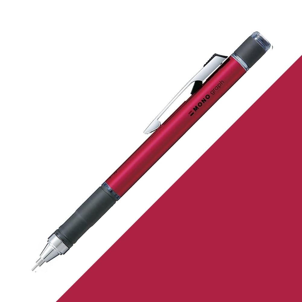 Tombow MONO Graph Grip Mekanik Kurşun Kalem 0.5mm Parlak Pembe
