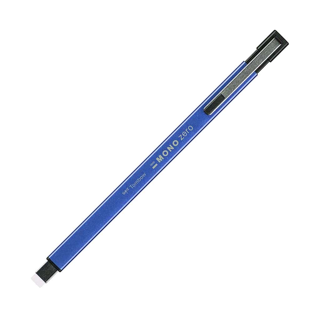 Tombow MONO Zero Metal Kalem Silgi Yassı Uç (2.5x5mm) Metalik Blue