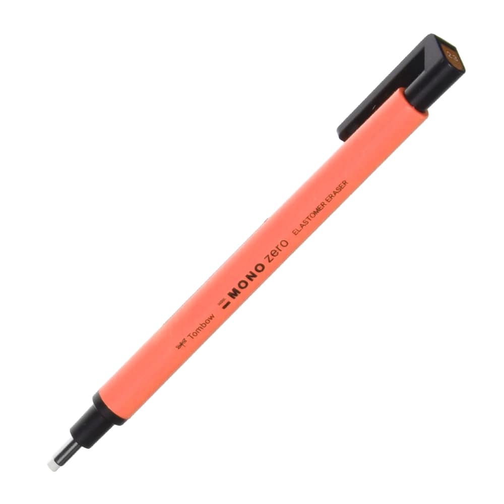 Tombow MONO Zero Fine Kalem Silgi Yuvarlak Uç (2.3mm) Neon Turuncu