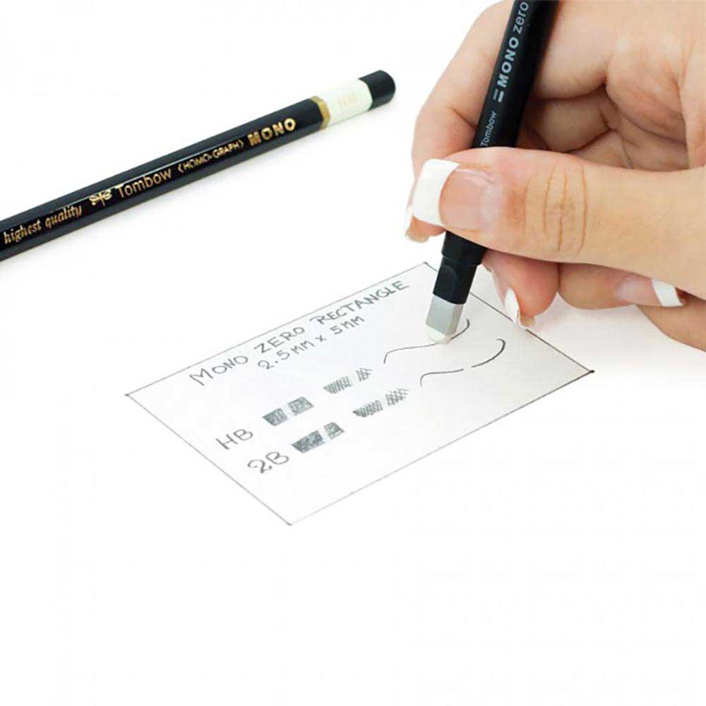 Tombow MONO Zero Flat Kalem Silgi Yassı Uç (2.5x5mm) Çizgili