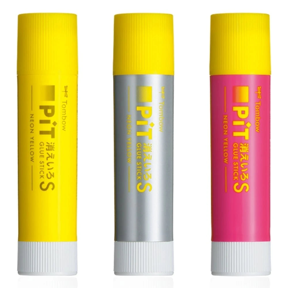 Tombow PiT Kieiro Uçan Neon Sarı Renkli Güçlü Stick Yapıştırıcı 10gr Sarı