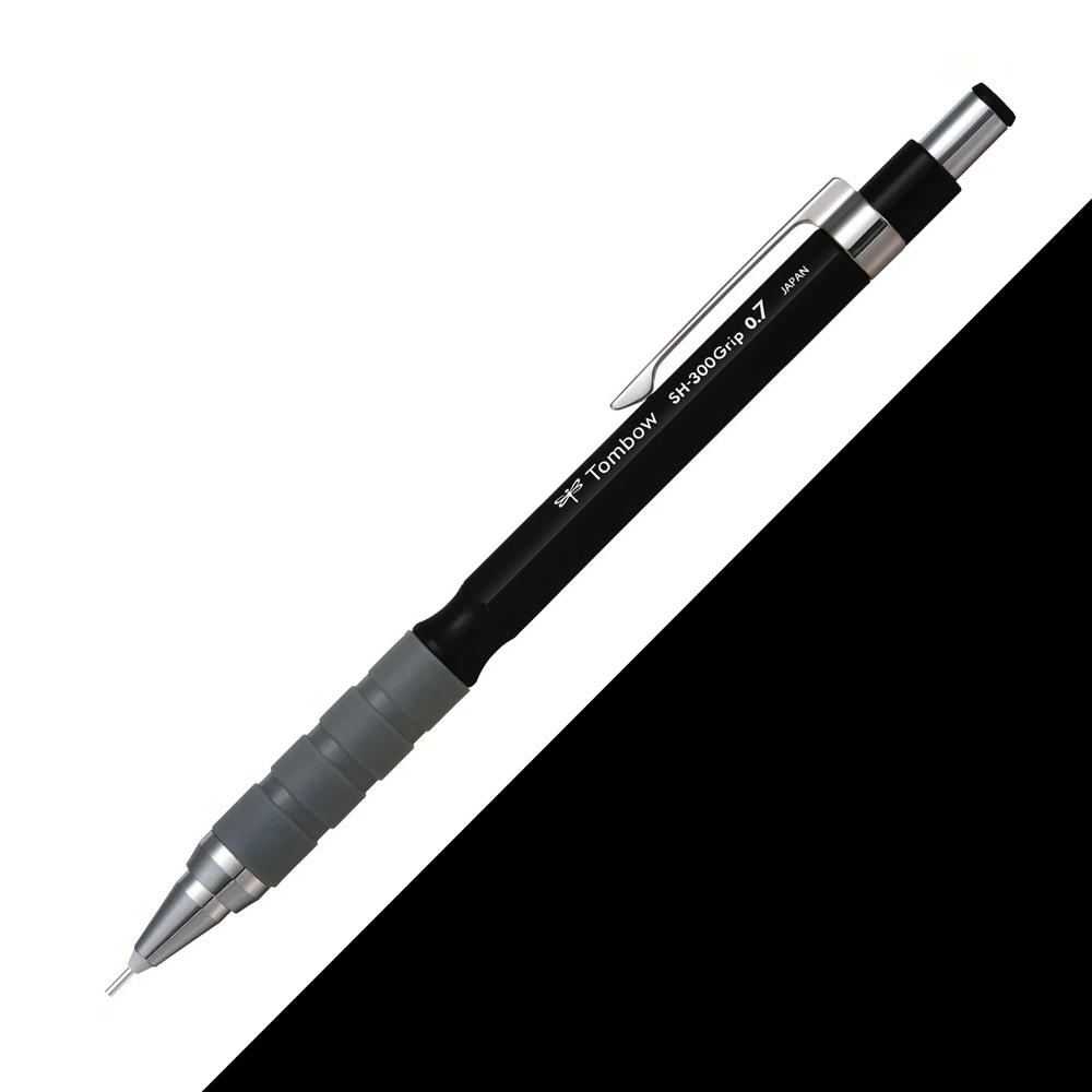 Tombow SH-300 Grip Mekanik Kurşun Kalem 0.7mm Siyah
