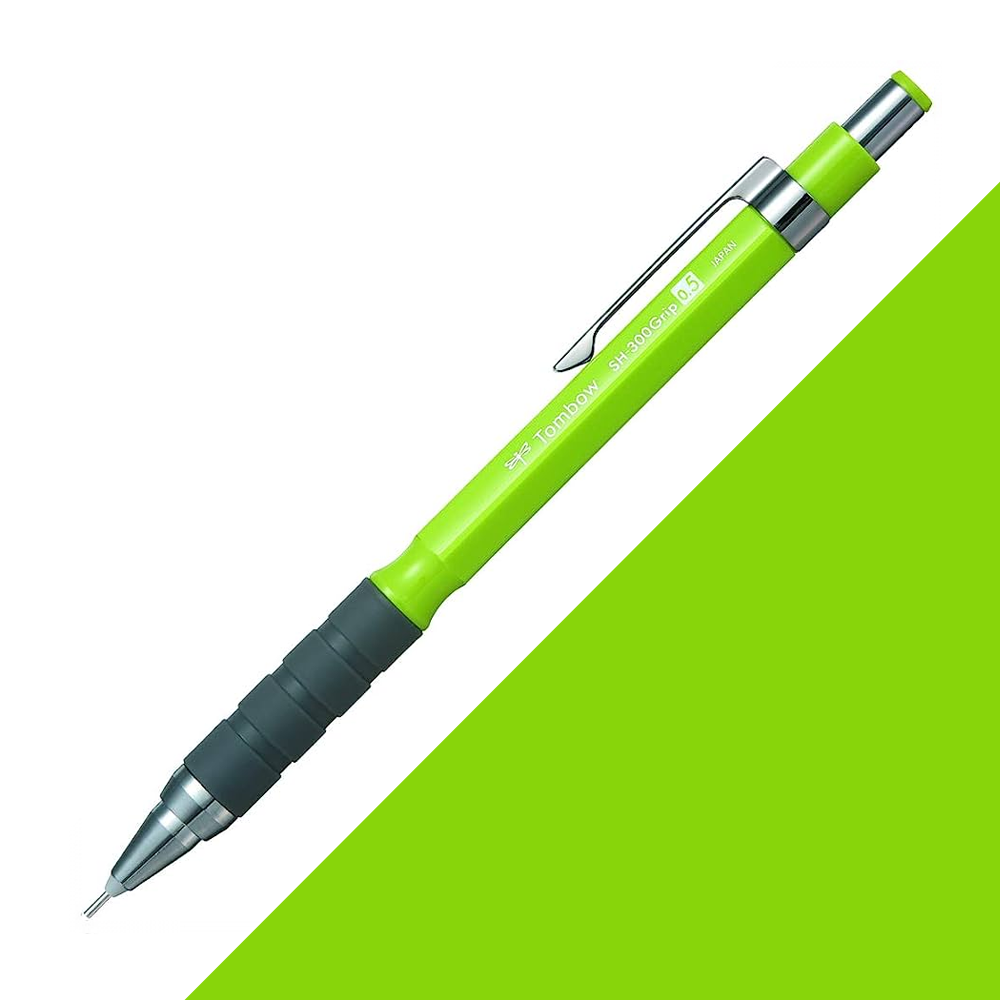 Tombow SH-300 Grip Mekanik Kurşun Kalem 0.5mm Limon Yeşili