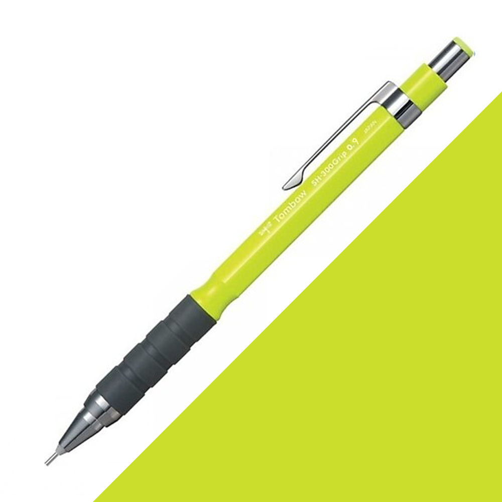 Tombow SH-300 Grip Neon Mekanik Kurşun Kalem 0.9mm Neon Sarı