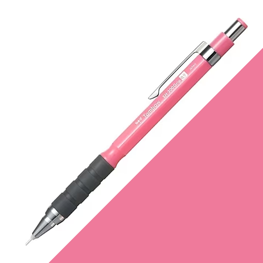 Tombow SH-300 Grip Neon Mekanik Kurşun Kalem 0.9mm Neon Pembe