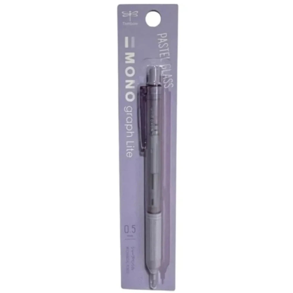 Tombow MONO Graph Lite Pastel Glass Mekanik Kurşun Kalem 0,5mm Cam Mor