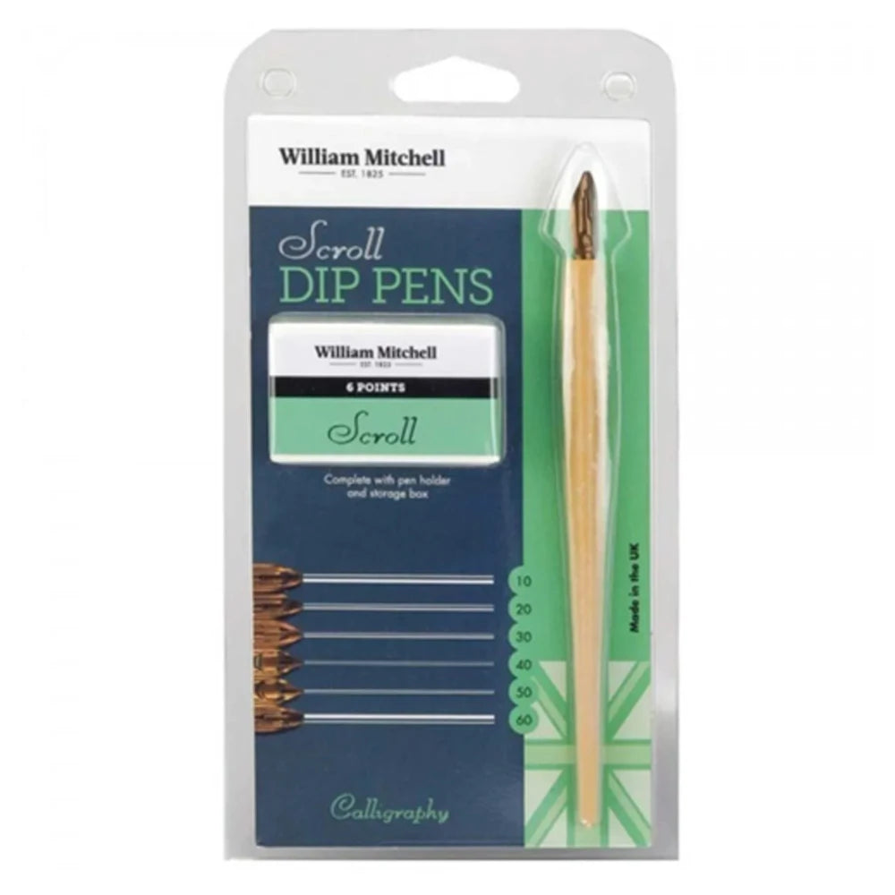 William Mitchell Scroll Dip Pens (10 Uç)