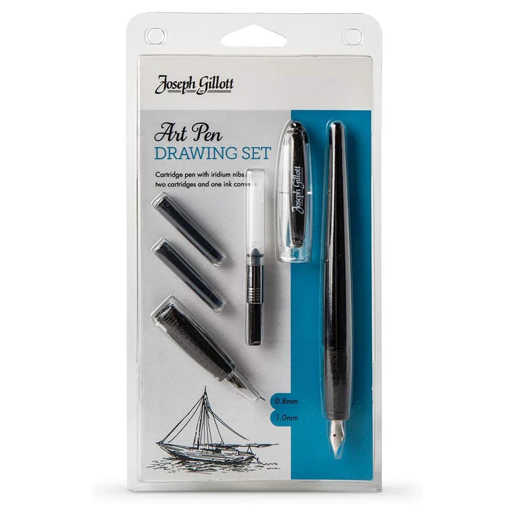 William Mitchell Joseph Gillott Art Pen Drawing Set