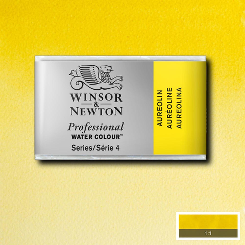 Winsor & Newton Professional Sulu Boya Aureolin 016 S.4 (Tam Tablet)