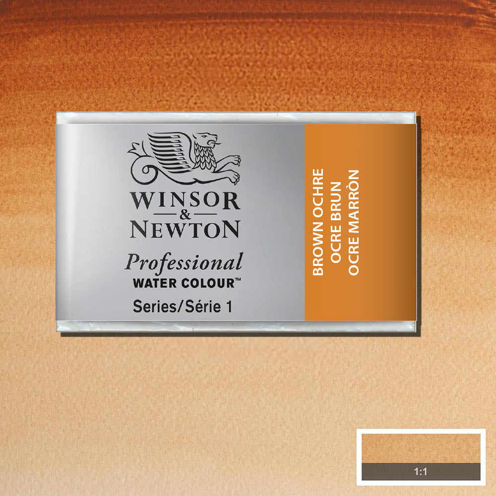 Winsor & Newton Professional Sulu Boya Brown Ochre 059 S.1 (Tam Tablet)