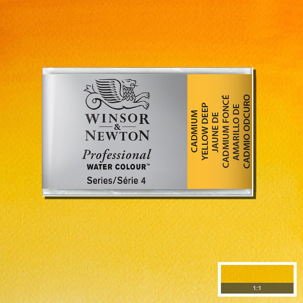 Winsor & Newton Professional Sulu Boya Cadmium Yellow Deep 111 S.4 (Tam Tablet)