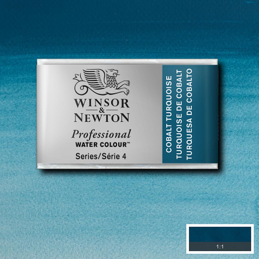 Winsor & Newton Professional Sulu Boya Cobalt Turquoise 190 S.4 (Tam Tablet)