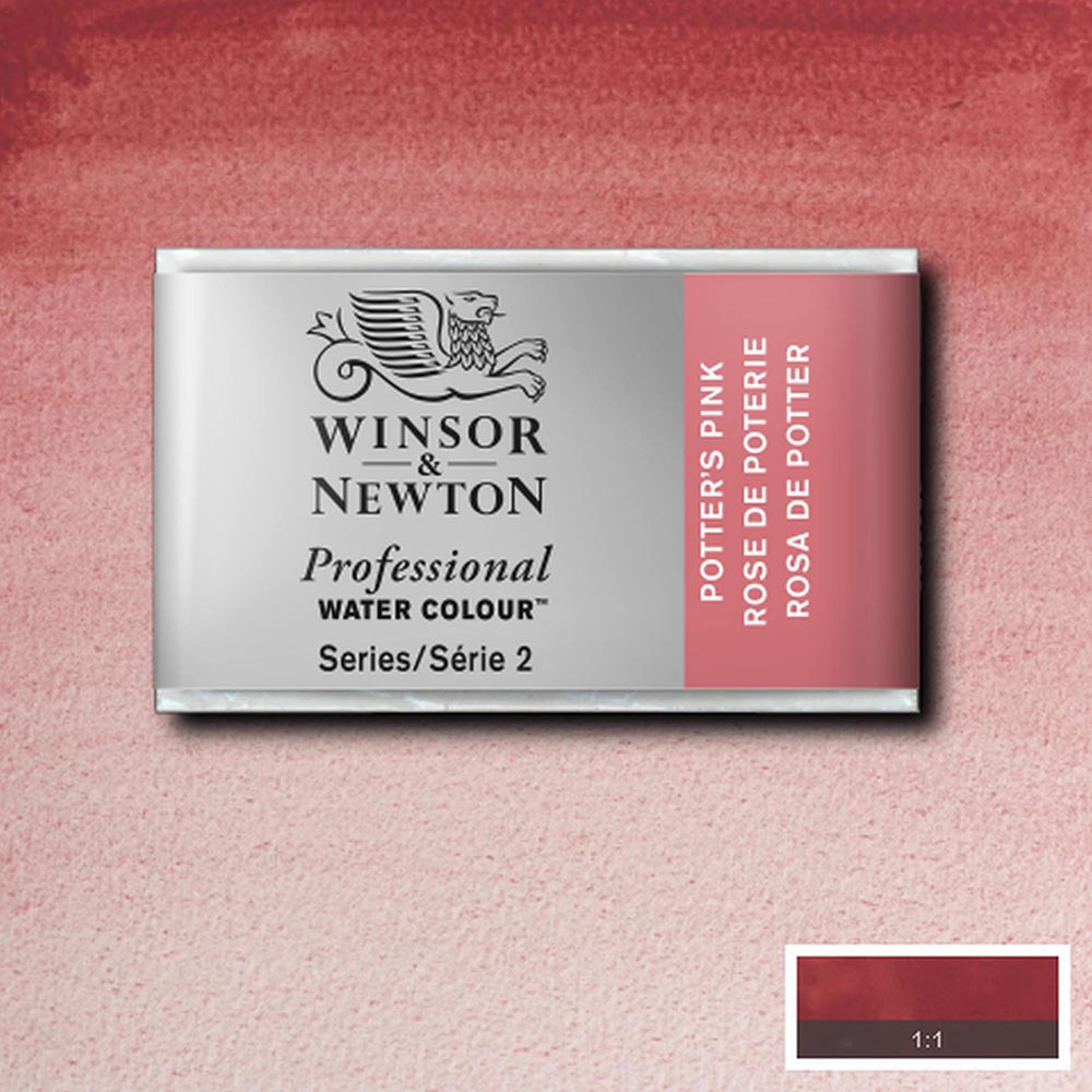 Winsor & Newton Professional Sulu Boya Potter’s Pink 537 S.2 (Tam Tablet)